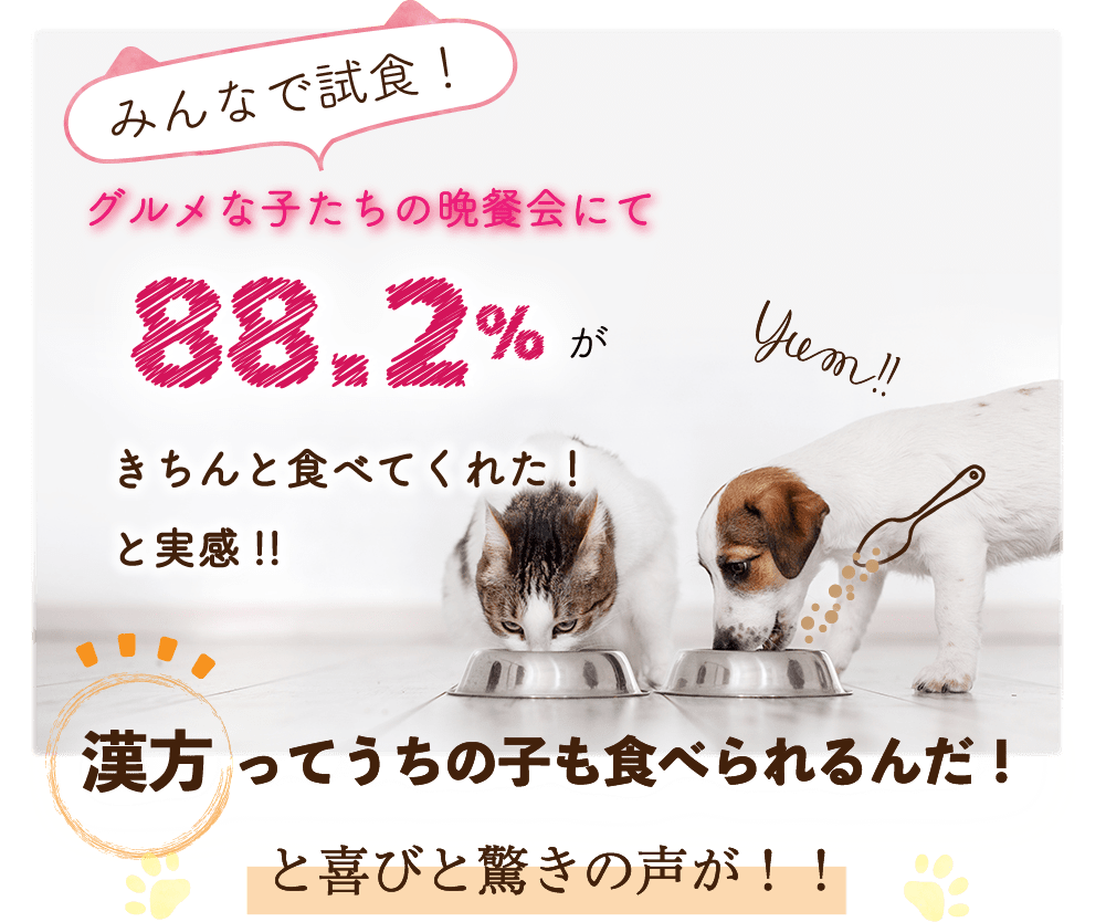 漢方ってうちの子も食べられるんだ!